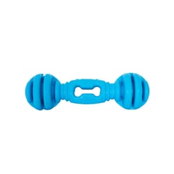 Brinquedo Halteres De Borracha Azul Furacão Pet Para Cães - 1 Unidade
