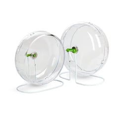 Brinquedo Hamster Roda Acrílica Com Suporte Jel Plast - 1 Unidade