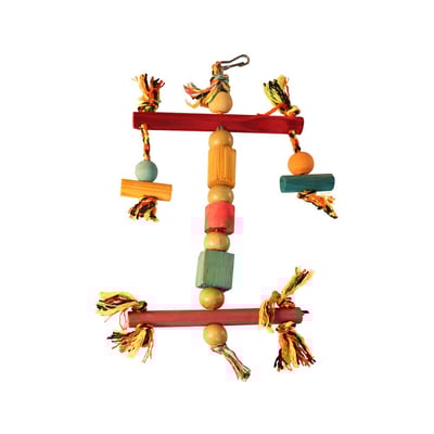 Brinquedo Happy Bird Espantalho De Madeira Para Pássaros - Cores Sortidas - 1 Unidade