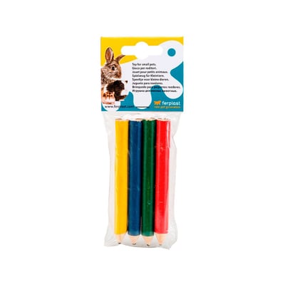 Brinquedo Interativo Ferplast Lápis Para Roedores - Cores Sortidas
