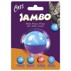 Brinquedo Interativo Jambo Bola Flashing Cat Wobbler Para Gatos