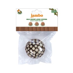 Brinquedo Interativo Jambo Bola Wood Matatabi Tamanho G Para Gatos