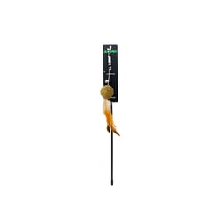 Brinquedo Interativo Jumpet Varinha Amarelo Para Gatos