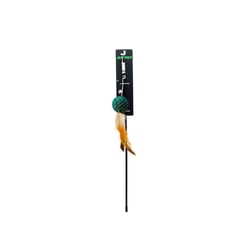Brinquedo Interativo Jumpet Varinha Com Peteca Verde Para Gatos