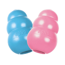 Brinquedo Interativo Kong Puppy Com Dispenser - Médio Para Filhotes