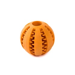 Brinquedo Interativo Spike Bola Limpa Dentes Para Cães - Pequena Laranja