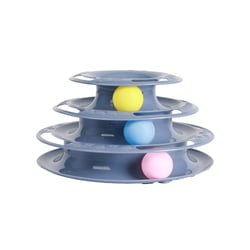 Brinquedo Interativo Torre Bolinhas Oikos Azul Para Gatos