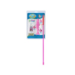 Brinquedo Interativo Varinha Dental Truqys Rosa Para Gatos