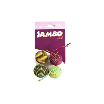 Brinquedo Jambo Bolinha Colorida Para Gatos - 1 Unidade