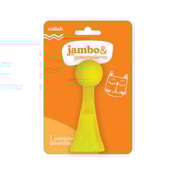 Brinquedo Jambo & Gatomoderno Pompom Amarelo Para Gatos - 1 Unidade