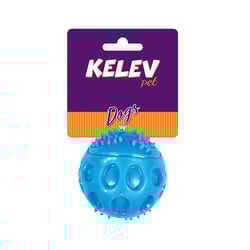 Brinquedo Jambo Kelev Bola Tpr Sound Azul Para Cães - 1 Unidade