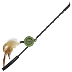 Brinquedo Jambo Roda Com Catnip E Pena - 1 Unidade