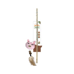 Brinquedo Jambo Varinha Matatabi Plush Pig Para Gatos - 1 Unidade
