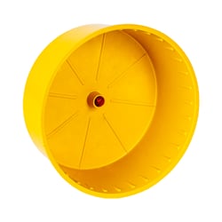 Brinquedo Jel Plast Pet Roe Roda Plástica Amarela Para Hamster