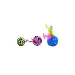 Brinquedo Jumpet Bolinha Fantasia Para Gatos - 3 Unidades