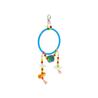 Brinquedo Kakatoo Bica Pedra Argola Para Pássaros - Cores Sortidas - Tamanho M