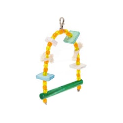 Brinquedo Kakatoo Bica Pedra Balanço Para Pássaros - Cores Sortidas - 1 Unidade - Tamanho PP