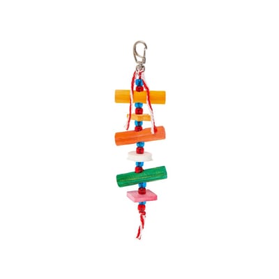 Brinquedo Kakatoo Bica Pedra Tico Para Pássaros - Cores Sortidas - Tamanho M