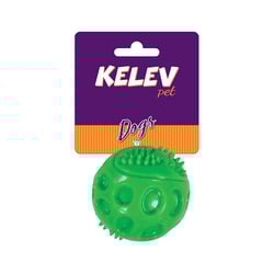 Brinquedo Kelev Bola Tpr Sound Verde Para Cães - 1 Unidade