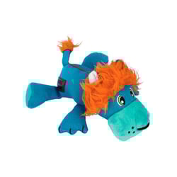 Brinquedo Kong Cozie Ultra Para Cães - Lucky Lion Azul E Laranja - 1 Unidade