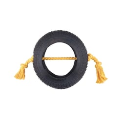 Brinquedo Lcm Borracha Pneu Grande Com Corda - 1 Unidade