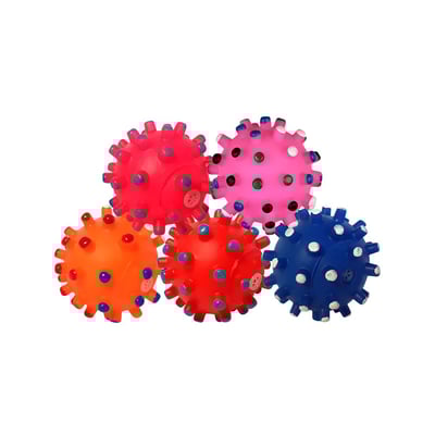 Brinquedo Mordedor Bola Pino 7Cm Para Cães - Cores Sortidas