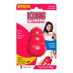 Brinquedo Mordedor Com Dispenser Para Petisco Vermelho Kong Classic M - Tamanho P