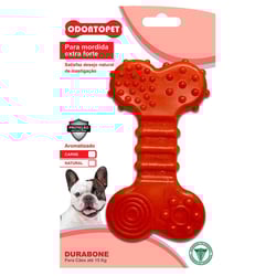 Brinquedo Mordedor Durabone Flat Caes Ate 15Kg Sabor Carne Odontopet