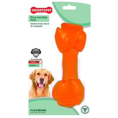 Brinquedo Mordedor Flexibone Sabor Menta Para Cães Até 22Kg - 1 Unidade