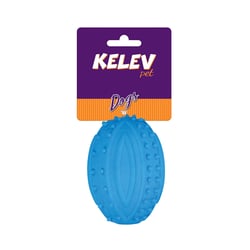 Brinquedo Mordedor Jambo Kelev Football Espinho Azul Para Cães - 1 Unidade
