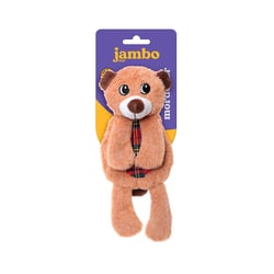 Brinquedo Mordedor Jambo Pelúcia Urso Para Cães - 1 Unidade