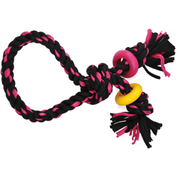 Brinquedo Mordedor Napi Com Corda Três Nós E Argola Para Cães - Cores Sortidas - 1 Unidade