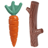 Brinquedo Mordedor Nylon Buddy Toys Cenoura E Graveto - 1 Unidade