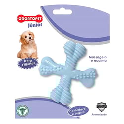 Brinquedo Mordedor Odontopet Azul Para Filhotes - 1 Unidade