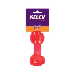 Brinquedo Mordedor Osso Carne Flex Jambo Kelev Para Cães - 1 Unidade