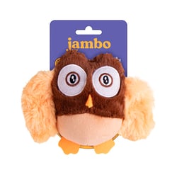 Brinquedo Mordedor Pelúcia Corujinha Jambo Para Cães - 1 Unidade