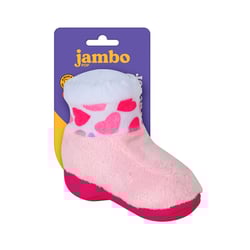 Brinquedo Mordedor Pelúcia Jambo Pop Bota Para Cães