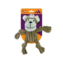 Brinquedo Mordedor Pelúcia Macaco Marrom Para Cães Jambo - 1 Unidade
