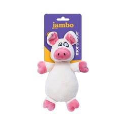 Brinquedo Mordedor Pelúcia Pop Hug Vaca Jambo Para Cães - 1 Unidade