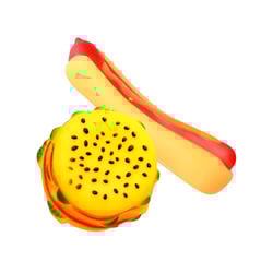 Brinquedo Napi Kit Hamburguer E Hot Dog Para Cães - Cores Sortidas