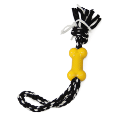 Brinquedo Napi Mordedor Para Cães - Corda Com Osso - Cores Sortidas - 1 Unidade