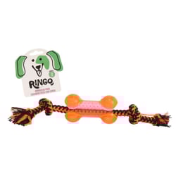 Brinquedo Osso Com Corda 23Cm Para Cachorro