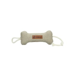 Brinquedo Osso Com Corda Creme Mabuu - 1 Unidade - Tamanho P