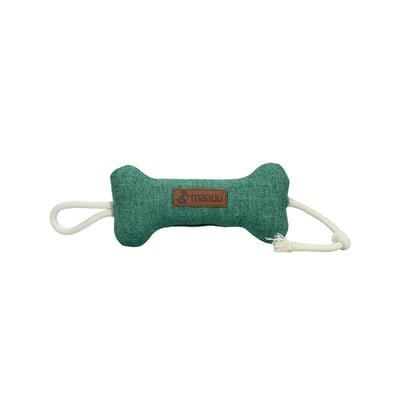 Brinquedo Osso Com Corda Verde Mabuu - 1 Unidade - Tamanho P