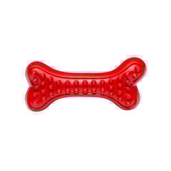 Brinquedo Osso Com Relevo Stix Bbq Vermelho Para Cães Hercules