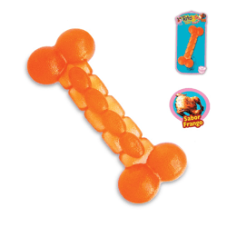 Brinquedo Osso Flex Sabor Frango Para Cães Chalesco Totóys - 1 Unidade