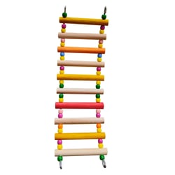 Brinquedo Para Aves Escada 10 Degraus Real Brinquedos Pet - 1 Unidade