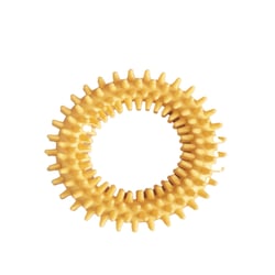 Brinquedo Para Cães Argola Textura Oikos Amarelo - 1 Unidade