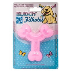 Brinquedo Para Cães Buddy Toys Ossinho Rosa - 1 Unidade