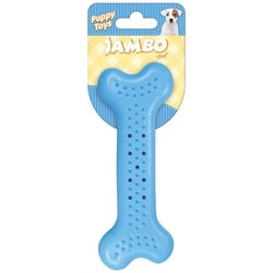 Brinquedo Para Cães Jambo Ossinho Baby Flat Azul